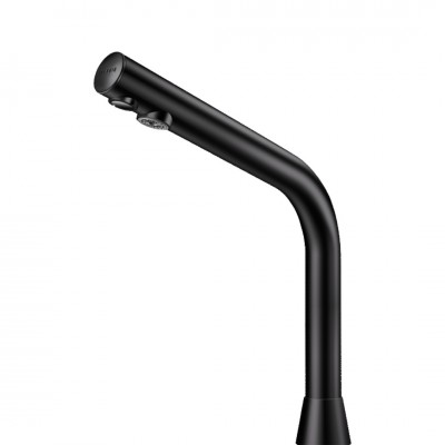 Delabie Binoptic bateria elektroniczna umywalkowa do wody zmieszanej zasilanie 6 V czarny mat