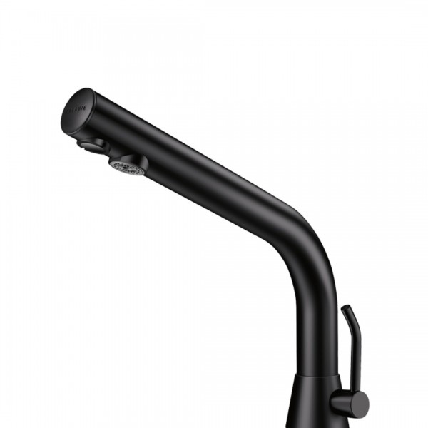 Delabie Binoptic mix bateria elektroniczna umywalkowa z regulatorem temperatury zasilanie 230/12 V czarny mat 388MCHB