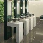 Delabie Binoptic mix bateria elektroniczna umywalkowa z regulatorem temperatury zasilanie 6 V chrom 498MCHLH