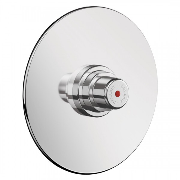 Delabie Tempostop bateria czasowa natryskowa podtynkowa do wody zmieszanej chrom 749128