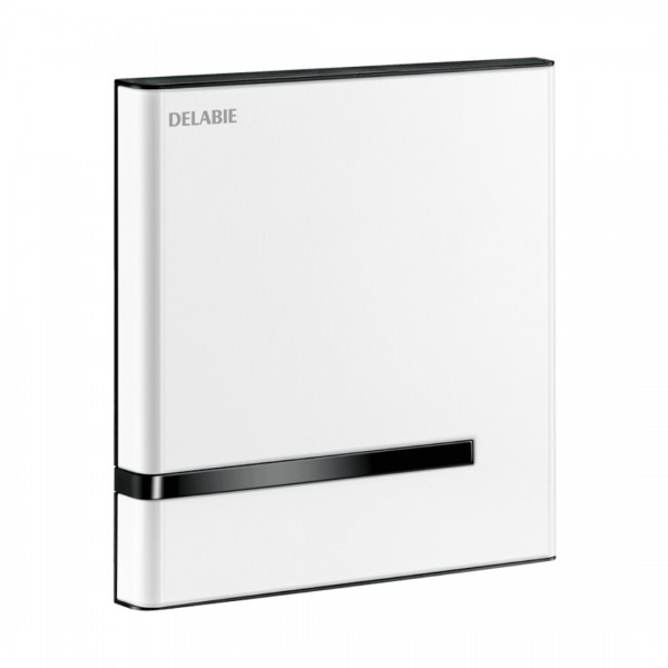 Delabie Tempomatic 4 zawór elektroniczny pisuarowy podtynkowy 6V inox biały 430026