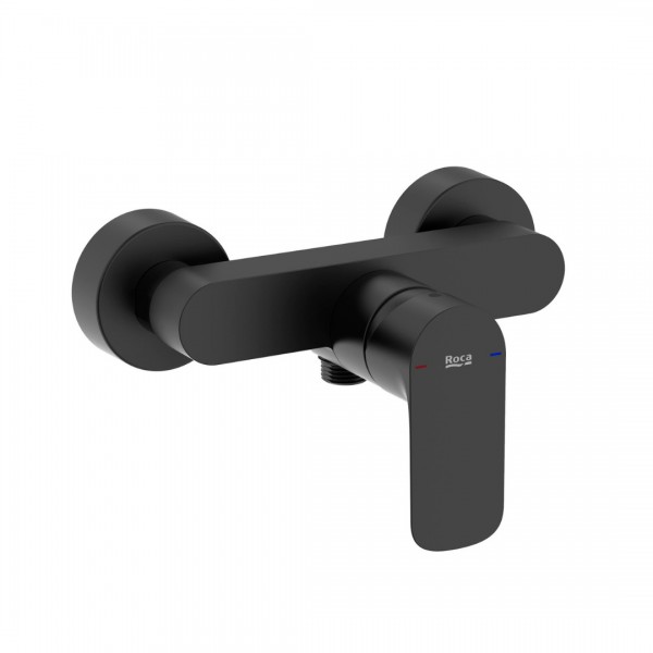 Roca Cala bateria prysznicowa ścienna czarny mat A5A216ENB0