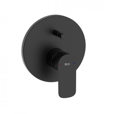 Roca Cala bateria wannowo-prysznicowa podtynkowa czarny mat A5A066ENB0