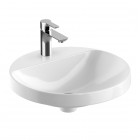 Geberit Variform umywalka wpuszczana 48 cm okrągła biała szkliwiony spód 500.707.01.2