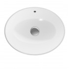 Geberit Variform umywalka wpuszczana 50x40 cm owalna biała z powłoką KeraTeck 500.708.00.2