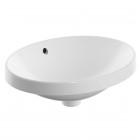 Geberit Variform umywalka wpuszczana 50x40 cm owalna biała z powłoką KeraTeck szkliwiony spód 500.709.00.2