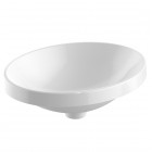 Geberit Variform umywalka wpuszczana 50x40 cm owalna biała szkliwiony spód 500.711.01.2