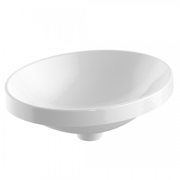 Geberit Variform umywalka wpuszczana 50x40 cm owalna biała z powłoką KeraTeck 500.710.00.2