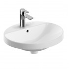 Geberit Variform umywalka wpuszczana 50x45 cm owalna biała z powłoką KeraTeck 500.712.00.2