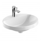 Geberit Variform umywalka wpuszczana 50x45 cm owalna biała z powłoką KeraTeck szkliwiony spód 500.715.00.2