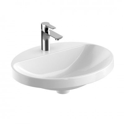 Geberit Variform umywalka wpuszczana 55x45 cm owalna biała z powłoką KeraTeck 500.722.00.2