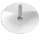 Geberit Variform umywalka wpuszczana 55x45 cm owalna biała z powłoką KeraTeck szkliwiony spód 500.723.00.2