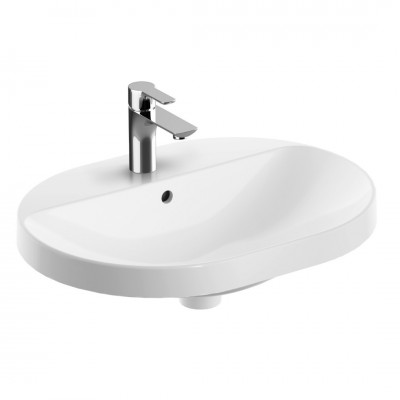 Geberit Variform umywalka wpuszczana 60x40 cm eliptyczna biała 500.732.01.2