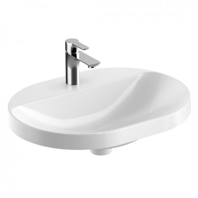 Geberit Variform umywalka wpuszczana 60x45 cm eliptyczna biała 500.734.01.2