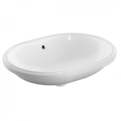 Geberit Variform umywalka podblatowa 62,5x49 cm eliptyczna biała 500.756.01.2