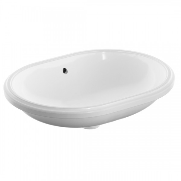 Geberit Variform umywalka podblatowa 62,5x49 cm eliptyczna biała 500.756.01.2