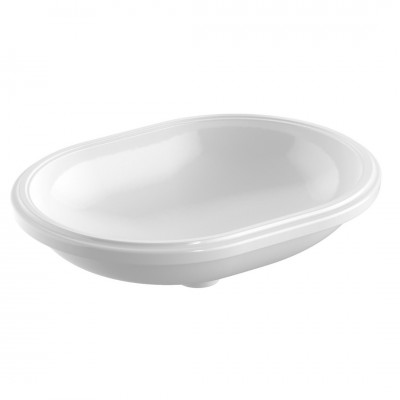 Geberit Variform umywalka podblatowa 62,5x49 cm eliptyczna biała 500.758.01.2