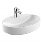 Geberit Variform umywalka nablatowa 60x45 cm owalna biała 500.773.01.2