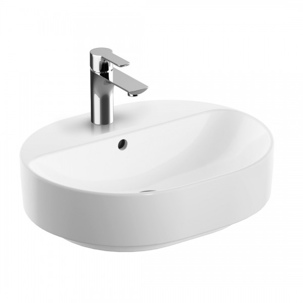 Geberit Variform umywalka nablatowa 50x40 cm eliptyczna biała 500.775.01.2