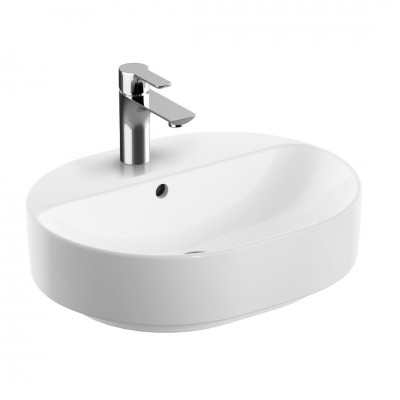 Geberit Variform umywalka nablatowa 50x40 cm eliptyczna biała 500.775.01.2