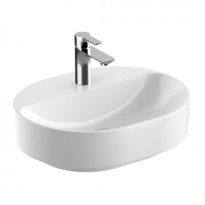 Geberit Variform umywalka nablatowa 50x40 cm eliptyczna biała 500.776.01.2