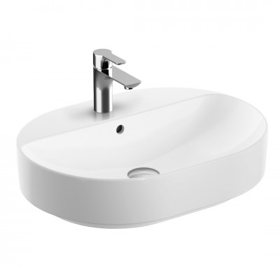 Geberit Variform umywalka nablatowa 60x45 cm eliptyczna biała 500.777.01.2