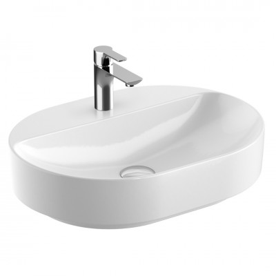 Geberit Variform umywalka nablatowa 60x45 cm eliptyczna biała 500.778.01.2