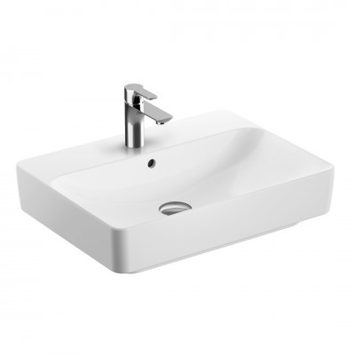 Geberit Variform umywalka nablatowa 60x45 cm prostokątna biała 500.780.01.2