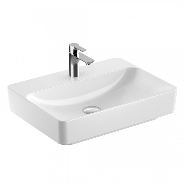 Geberit Variform umywalka nablatowa 60x45 cm prostokątna biała 500.781.01.2