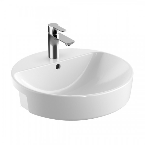 Geberit Variform umywalka półblatowa 50 cm okrągła biała 500.782.01.2