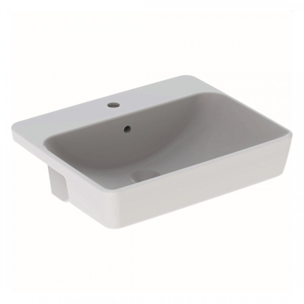 Geberit Variform umywalka półblatowa 55x45 cm prostokątna biała 500.681.01.1