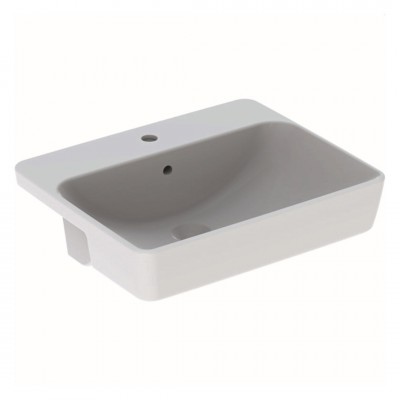 Geberit Variform umywalka półblatowa 55x45 cm prostokątna biała 500.681.01.1