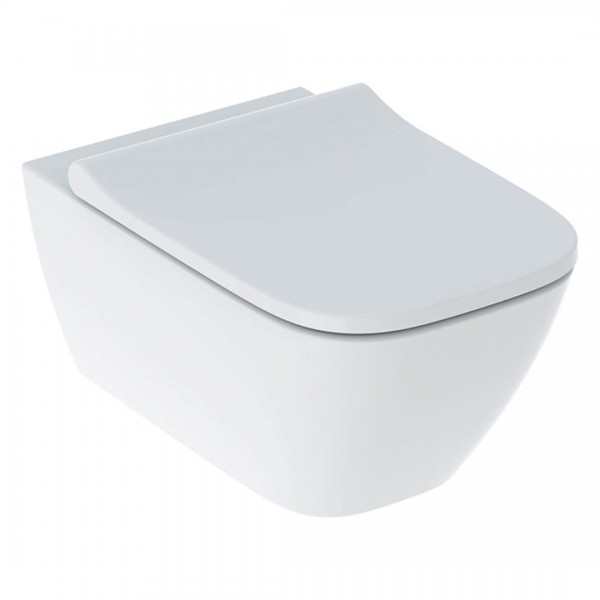 Geberit Smyle Square miska WC wisząca Rimfree z deską WC wolnoopadającą 500.683.00.2
