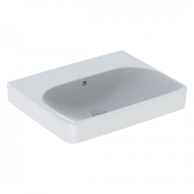 Geberit Smyle Square umywalka 55x44 cm prostokątna biała z powłoką KeraTeck 501.574.00.1