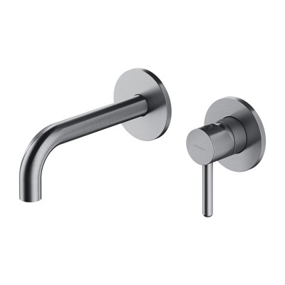 OUTLET Omnires Y bateria umywalkowa podtynkowa wylewka 18,5 cm nikiel Y1215HNI