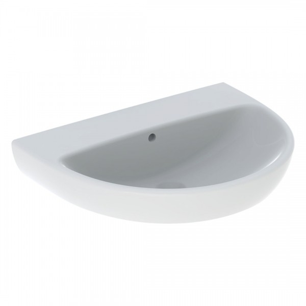 Geberit Selnova umywalka 65x50 cm półokrągła biała 500.297.01.2