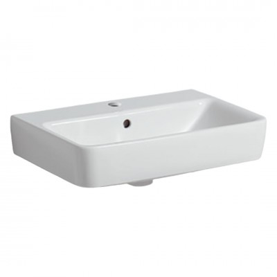 Geberit Selnova Compact umywalka 65x37 cm prostokątna biała 501.509.00.7