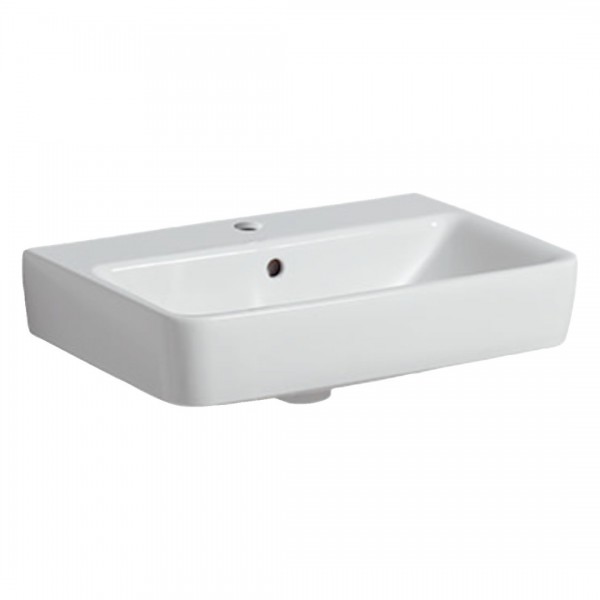 Geberit Selnova Compact umywalka 65x37 cm prostokątna biała 501.509.00.7