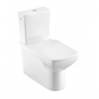 Geberit Selnova Square miska WC do kompaktu przyścienna Rimfree odpływ uniwersalny biała 500.489.01.7
