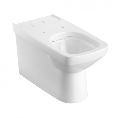 Geberit Selnova Square miska WC do kompaktu przyścienna Rimfree odpływ uniwersalny biała 500.489.01.7