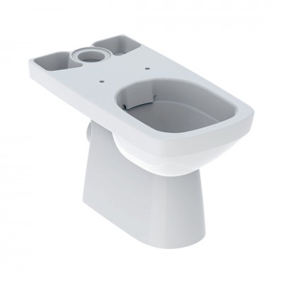 Geberit Selnova Square miska WC do kompaktu przyścienna Rimfree odpływ uniwersalny biała 501.563.01.7