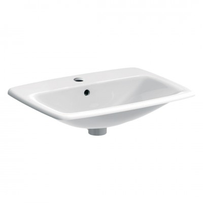 Geberit Selnova Square umywalka wpuszczana 60x45 cm prostokątna biała 500.307.01.7