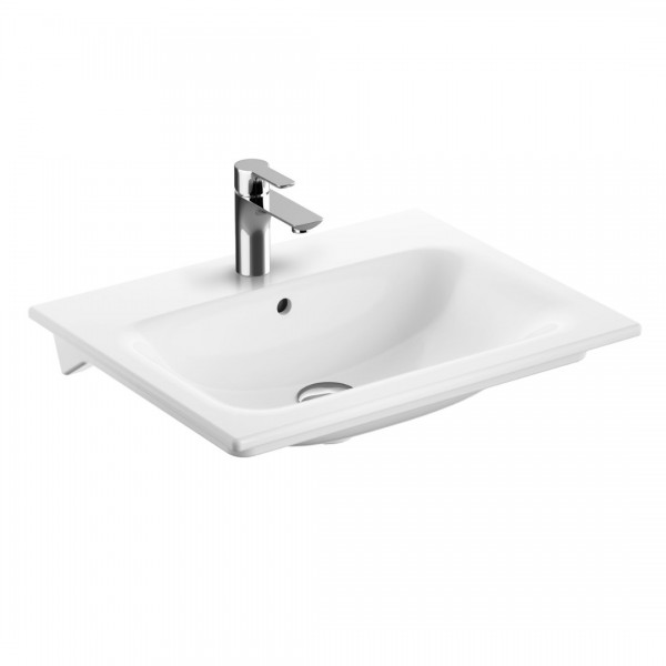 Geberit Selnova Square umywalka 60x48 cm prostokątna biała 500.994.00.1