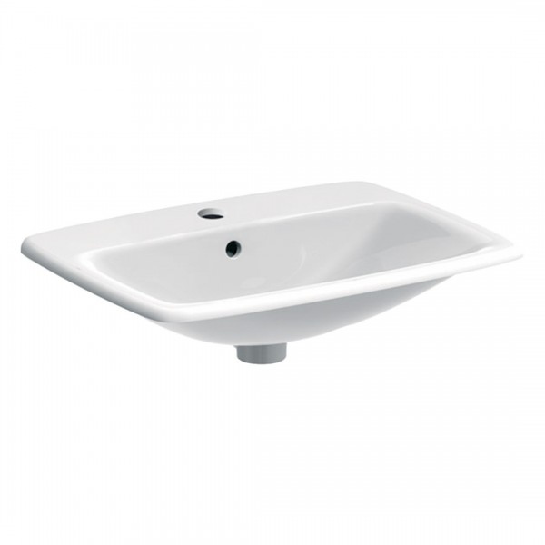 Geberit Selnova Square umywalka wpuszczana 60x45 cm prostokątna biała 500.307.01.7
