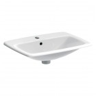 Geberit Selnova Square umywalka wpuszczana 60x45 cm prostokątna biała 500.307.01.7
