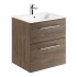 Geberit Selnova Square zestaw łazienkowy 60 cm umywalka z szafką orzech włoski hickory 501.238.00.1