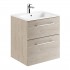 Geberit Selnova Square zestaw łazienkowy 60 cm umywalka z szafką orzech włoski hickory jasny 501.239.00.1