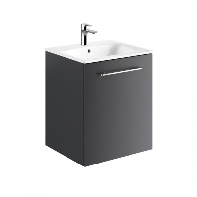 Geberit Selnova Square zestaw łazienkowy 55 cm umywalka z szafką lava mat 501.249.00.1