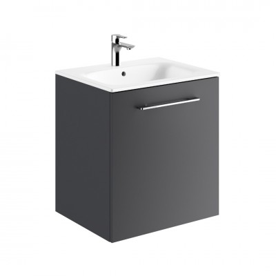 Geberit Selnova Square zestaw łazienkowy 60 cm umywalka z szafką lava mat 501.253.00.1