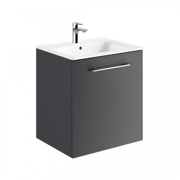 Geberit Selnova Square zestaw łazienkowy 60 cm umywalka z szafką lava mat 501.253.00.1